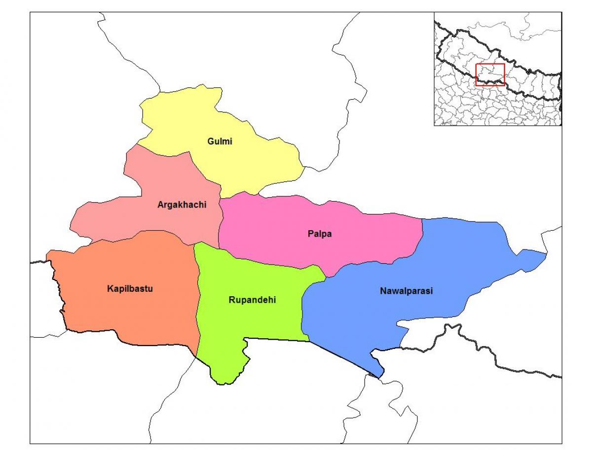 Kort af rupandehi nepal