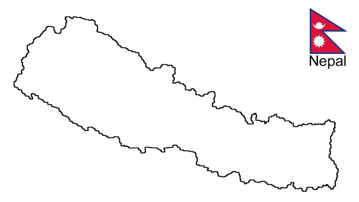 Kort af teikna nepal