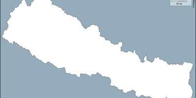 Kort af autt nepal