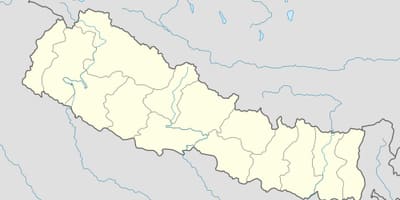 Kort af nepal vektor