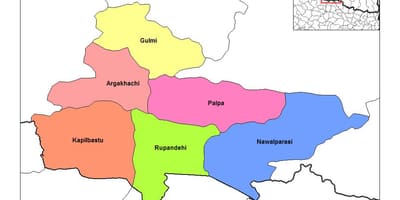 Kort af rupandehi nepal