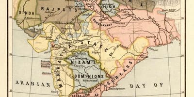 Kort af nepal áður en 1816